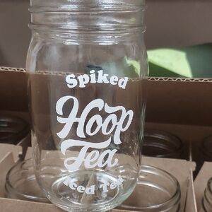 Spiked Hoop Tea Glass Jar